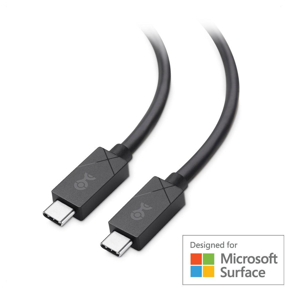 Cable Matters 1,8 m USB4 20 Gbps 8K60Hz 4K120Hz PD100W Suunniteltu Microsoft Surfacelle, joka on yhteensopiva Thunderbolt 4:n ja 3:n kanssa