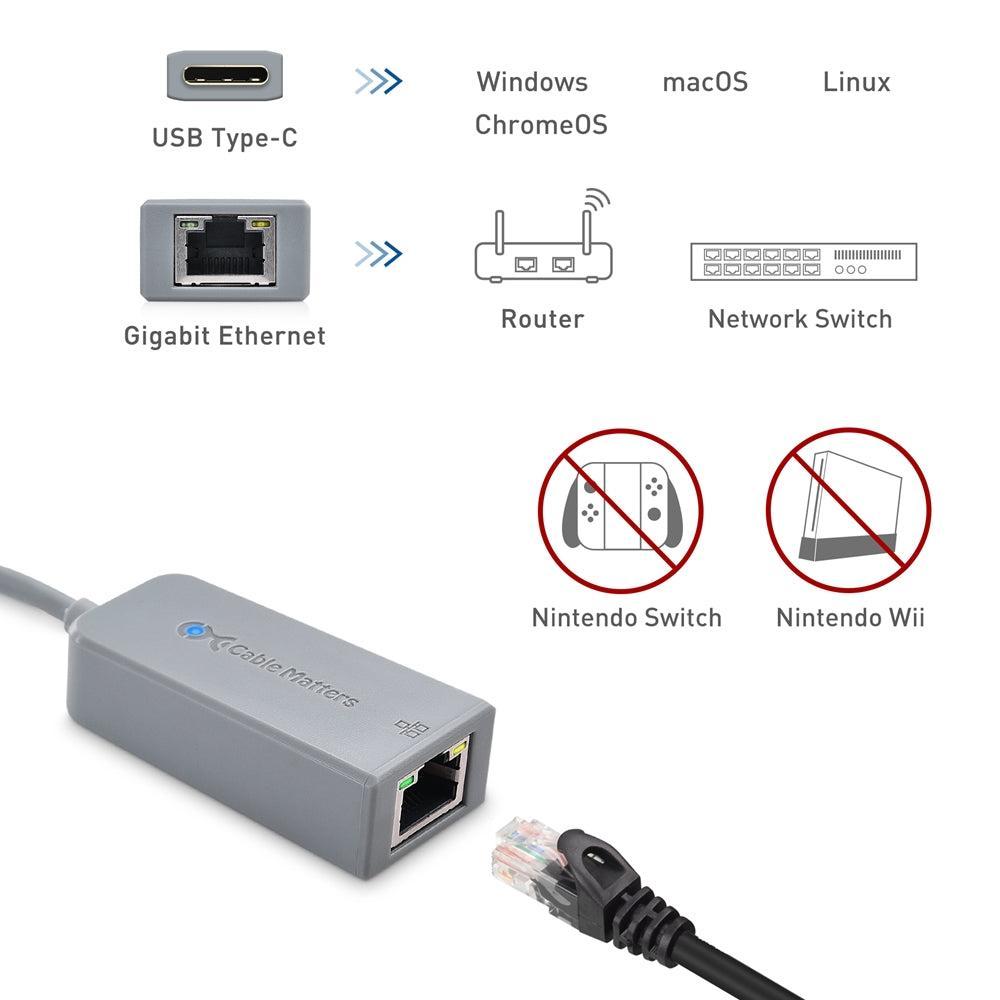 Cable Matters USB-C - Gigabit Ethernet -sovitin Toimii Chromebook-sertifioidun kanssa