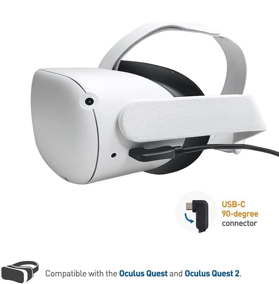 Cable Matters aktiivinen 5 m:n USB-C–USB-A VR-linkkikaapeli Oculus Quest 2:lle USB3.2 Gen1 5Gbps 3A Super Speed VR Link -kaapeli