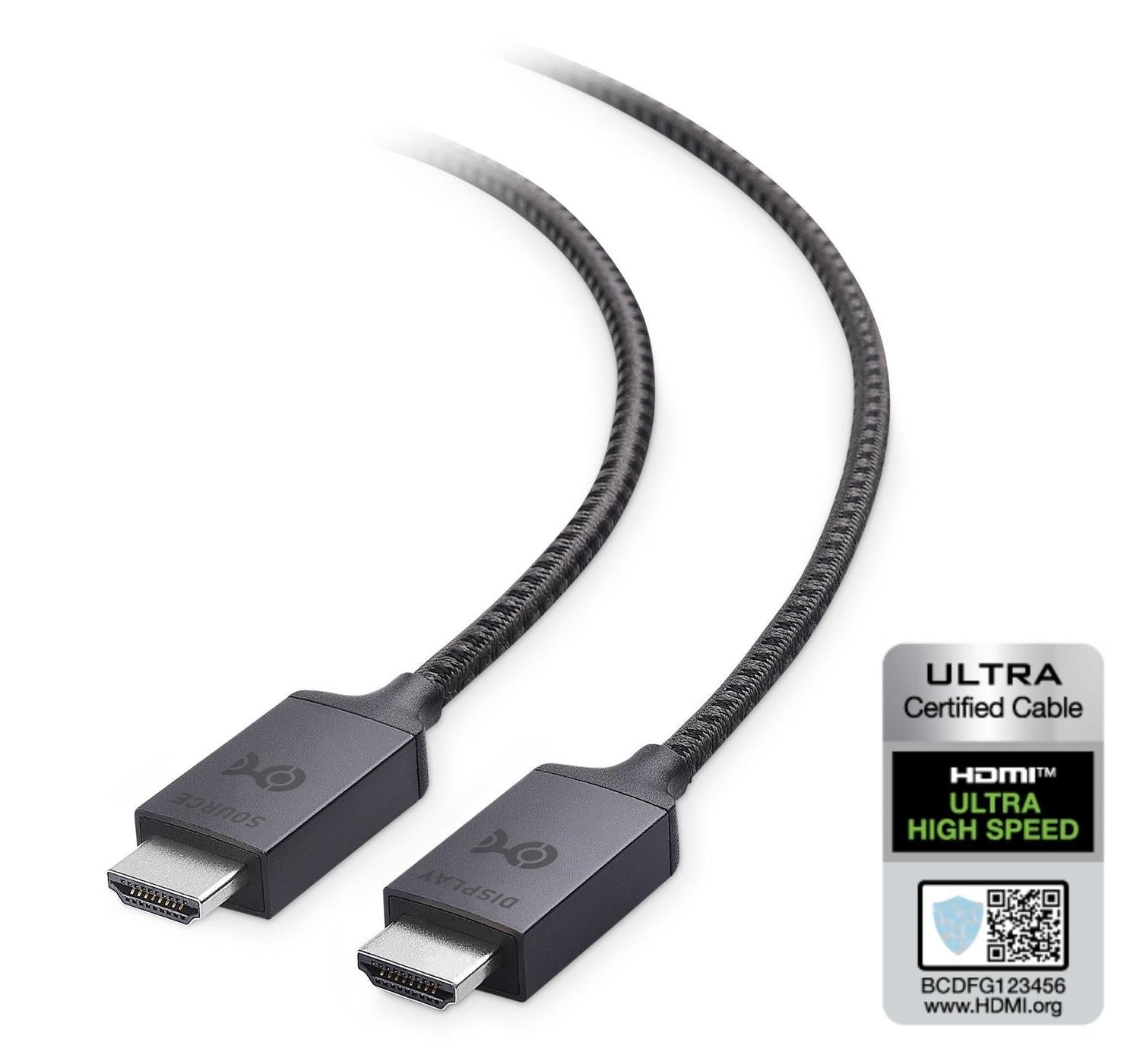 Cable Matters sertifioitu erittäin nopea HDMI2.1 AOC optinen kuitukaapeli, 15 m, 8K 60 Hz 4K 120 Hz 48 Gb/s Dynamic HDR, eARC, VRR