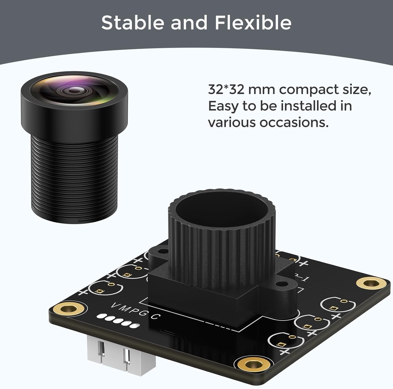 USB 2.0 1080p -kameramoduuli 130° laajakulmalla PC:lle, Raspberry Pi:lle, Jetson Nanolle ja SBC-laitteille