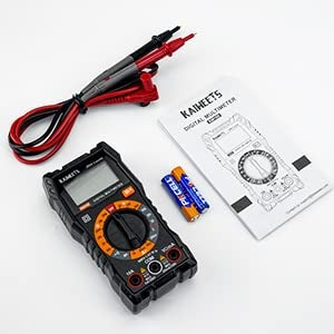 Digitaalinen yleismittari, DC-/AC-volttimittari, ohmi-, voltti- ja ampeerimittaus sekä jatkuvuus- ja diodijännitetesteri kotitalouspistorasioille