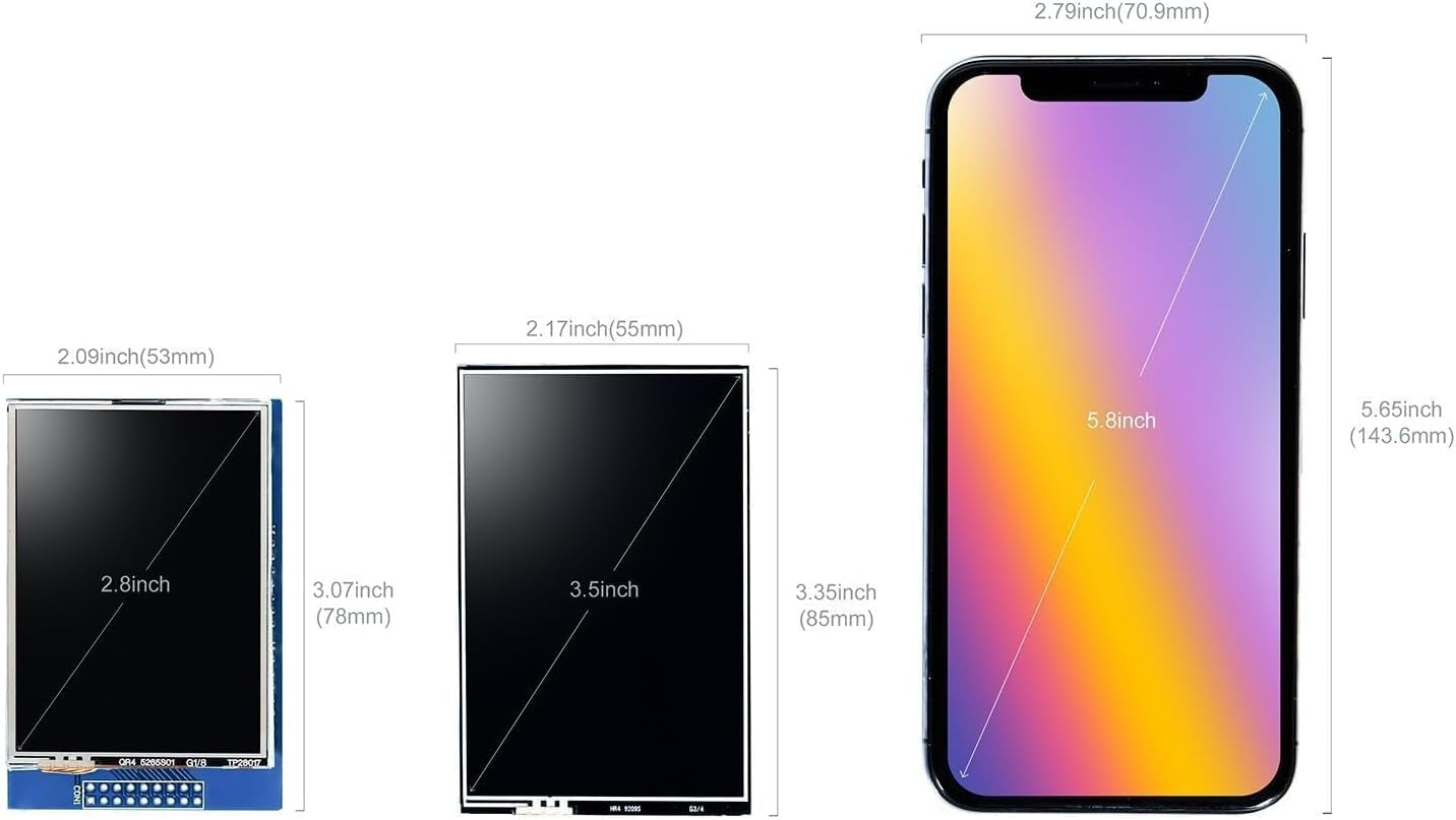 Display 3.5 Inch TFT LCD Touch Screen Monitor 480 x 320 for Raspberry Pi with All Data and Touch Pen SPI Interface