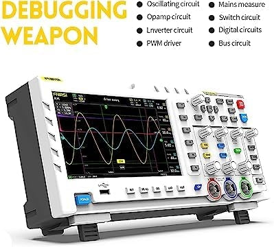 FNIRSI-1014D Työpöytä Osiloskooppi 100MHZ*2 1GS/s 2 in 1 Kaksikanavainen Digitaalinen Osiloskooppi 10MHZ Signaaligeneraattori