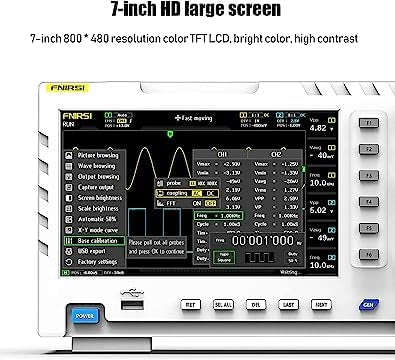 FNIRSI-1014D Työpöytä Osiloskooppi 100MHZ*2 1GS/s 2 in 1 Kaksikanavainen Digitaalinen Osiloskooppi 10MHZ Signaaligeneraattori