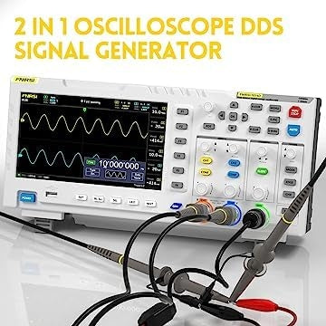 FNIRSI-1014D Työpöytä Osiloskooppi 100MHZ*2 1GS/s 2 in 1 Kaksikanavainen Digitaalinen Osiloskooppi 10MHZ Signaaligeneraattori