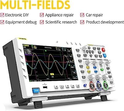 FNIRSI-1014D Työpöytä Osiloskooppi 100MHZ*2 1GS/s 2 in 1 Kaksikanavainen Digitaalinen Osiloskooppi 10MHZ Signaaligeneraattori