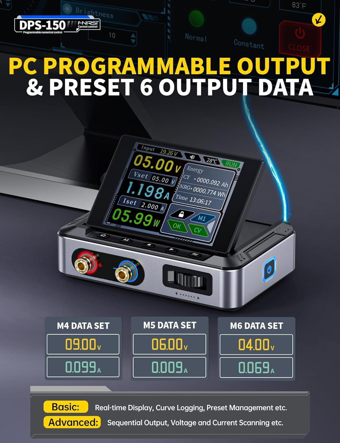 FNIRSI Mini DC Adjustable CNC Programmable Regulated Switching Power Supply