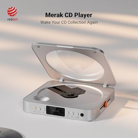 Fosi Audio Merak CD Player Portable Home Audio Desktop HiFi USB CD Ripping