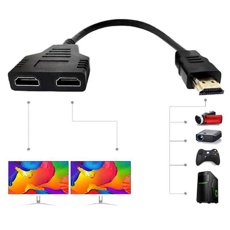 HDMI jakaja 1–2, tarkkuus 1080p, 10 cm kaapeli