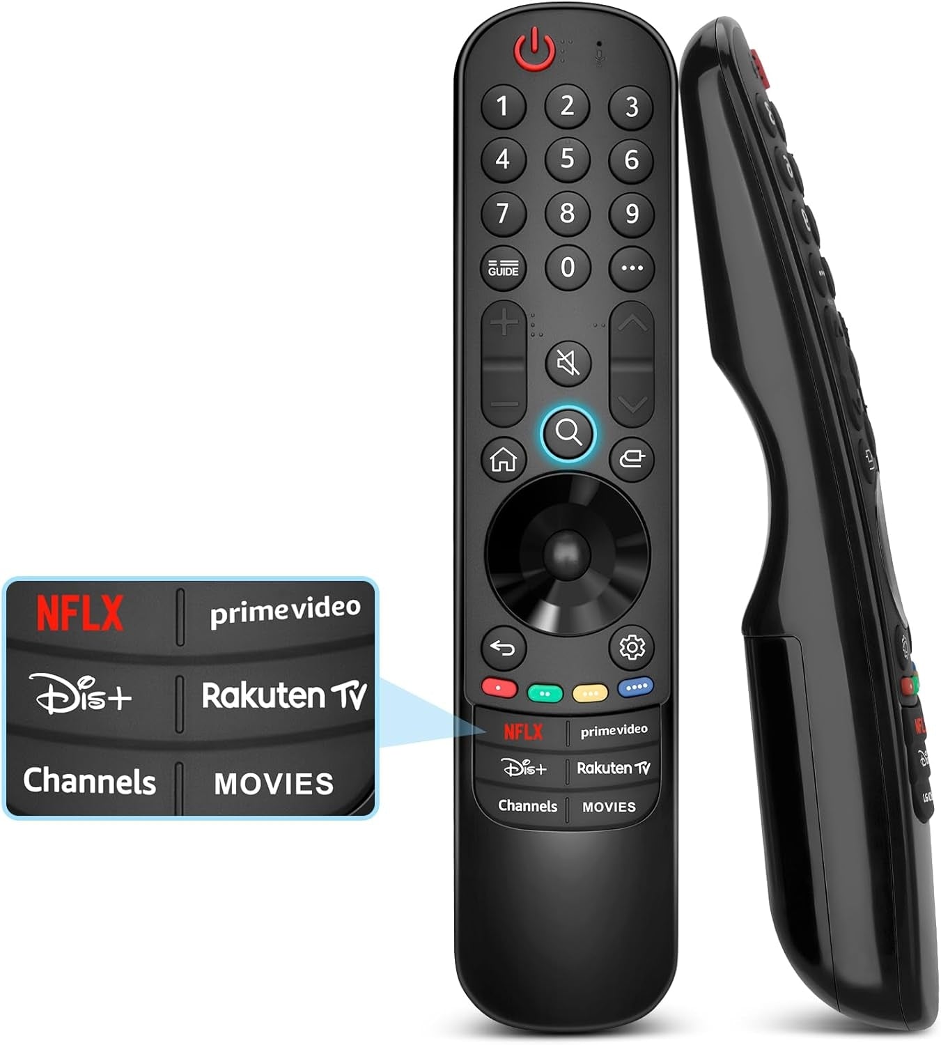LG TV -kaukosäädin, yleismalli LG Magic Remote Smart TV:lle ilman ääni- ja osoitintoimintoa, korvaa alkuperäiset LG MR24GA-, MR23GA-, MR22GN- ja MR21GA-kaukosäätimet