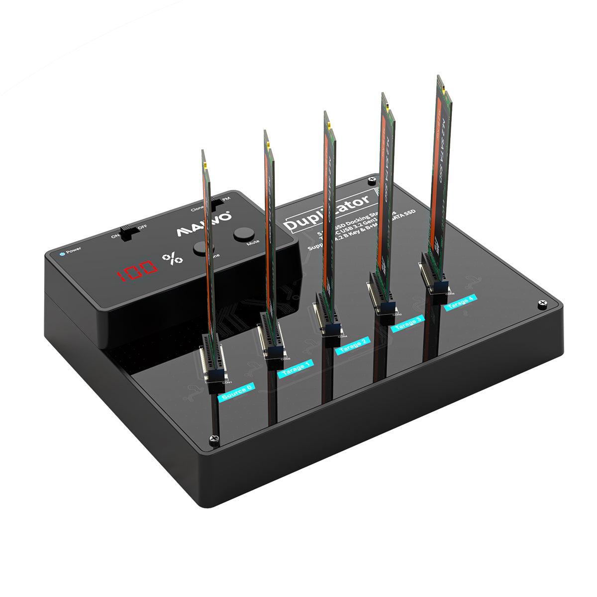 MAIWO SATA M.2 SSD Kloonitelakointi 1-4 B&M Key 5Gbps