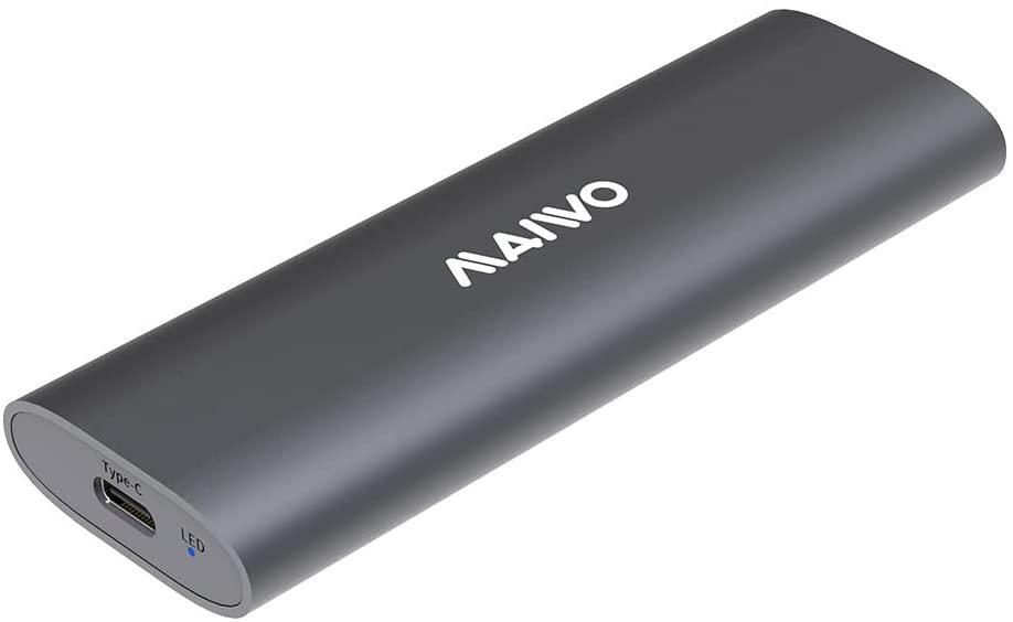 Maiwo K1689 M.2 SATA & NVMe SSD -yhdistelmä USB3.2 Gen2:lle 10 Gbps ulkoinen kotelo ruuviton alumiinirakenne