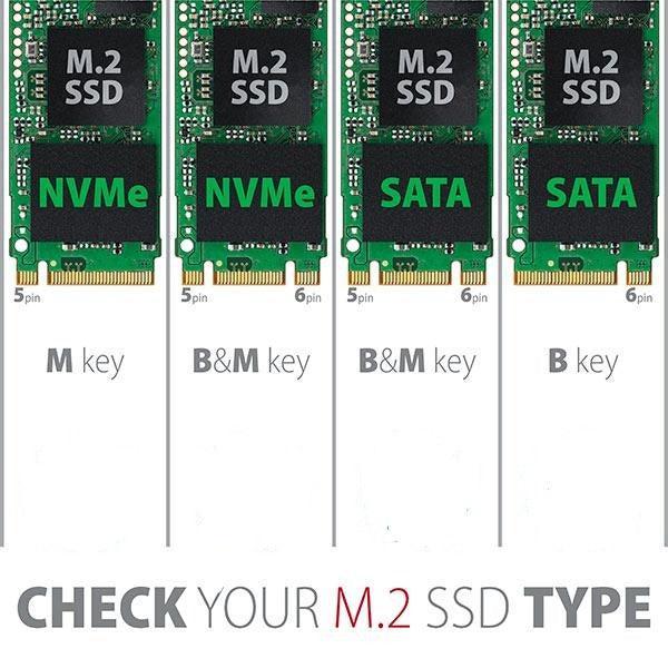 Maiwo K3016S telakointiasema kiintolevyaseman kloonaukseen, M.2 SATA SSD 5 Gb/s 1:1 B&amp;M Key