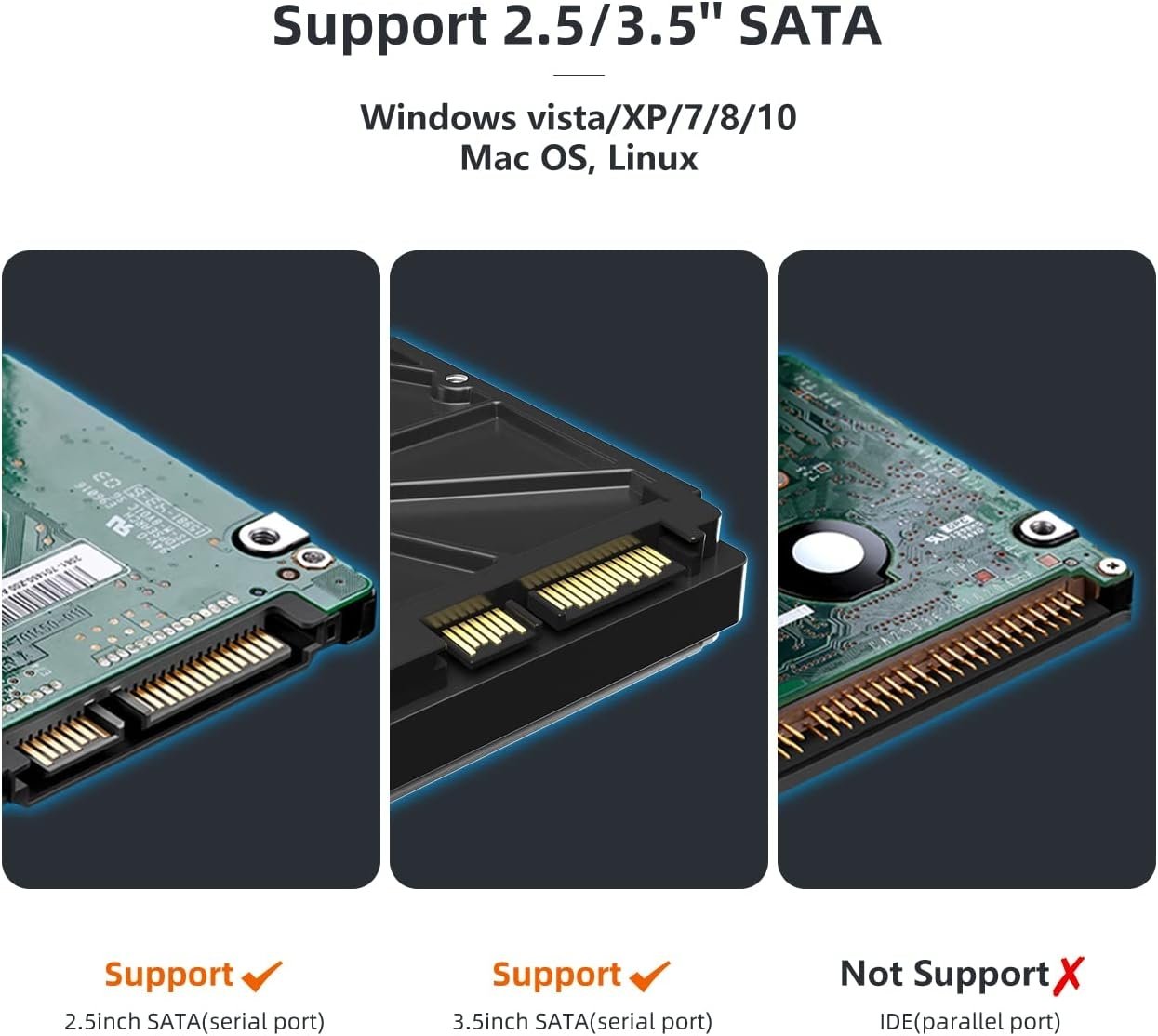 Maiwo K3082CR USB C 3.1 GEN1 5 Gb/s telakointiasema, 2 kpl SATA HDD SDD 14 Tt, UASP-tuki, SATAIII 6 Gb/s -tuki, kloonaus, kortinlukija, USB-keskitin