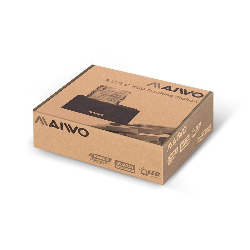 Maiwo K308C USB C 3.1 GEN2 10 Gb/s telakointiasema 1 kpl 2,5 3,5 SATA-kiintolevy, SSD, 14 Tt:uun saakka, UASP-tuki, SATAIII-tuki, 6 Gb/s