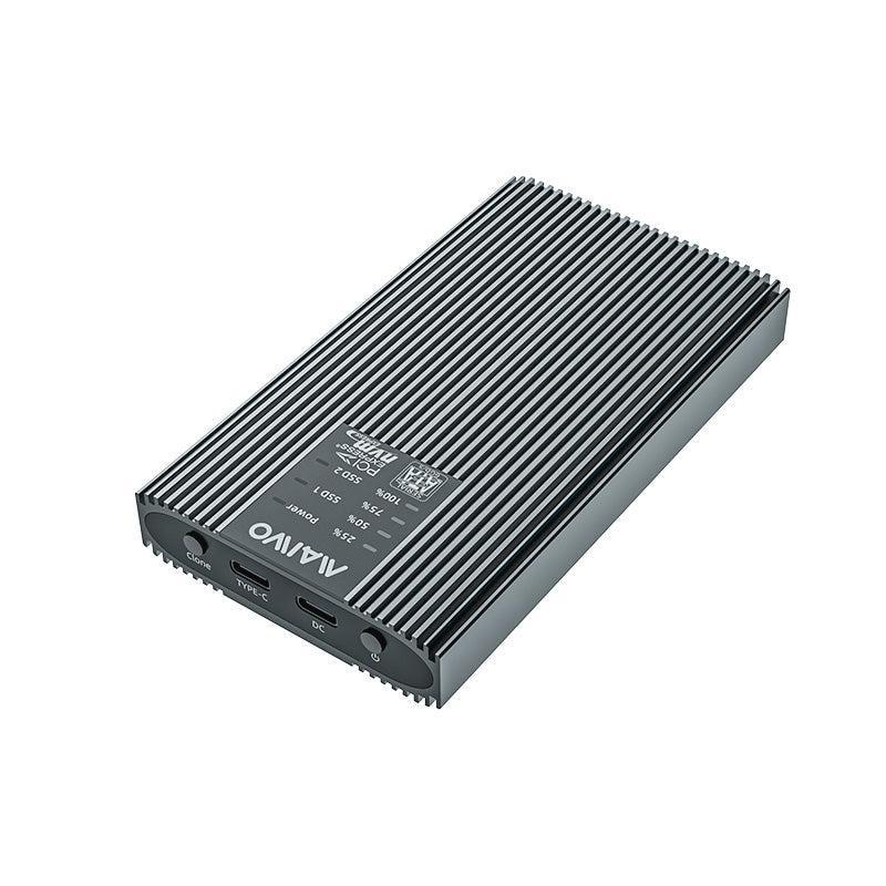 Maiwon ulkoinen HDD-kloonikotelo M.2 SATA ja NVMe SSD USB3.2 10Gbps 1:1 HDD Clone