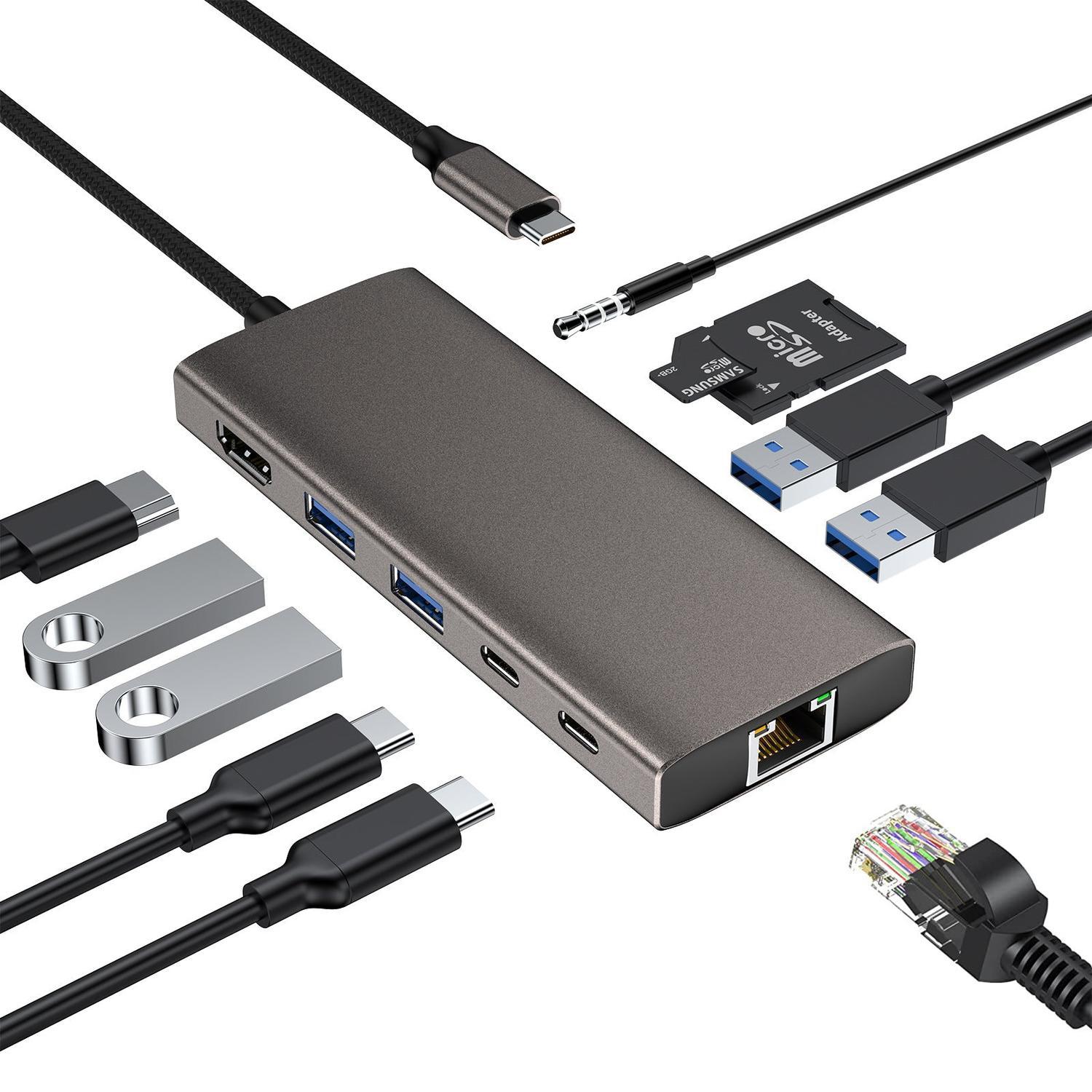 NÖRDIC 1-11 Telakointiasema 1xHDMI 4K60Hz 5xUSB3.0 5Gbps 1xRJ45 1xPD100W