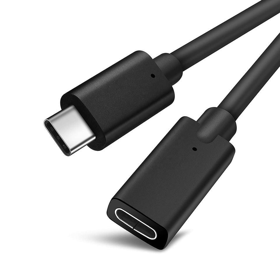 NÖRDIC 1,5 m USB2.0 USB-C ha to C ho jatkokaapeli 2,4 A 480 Mbps 12 W