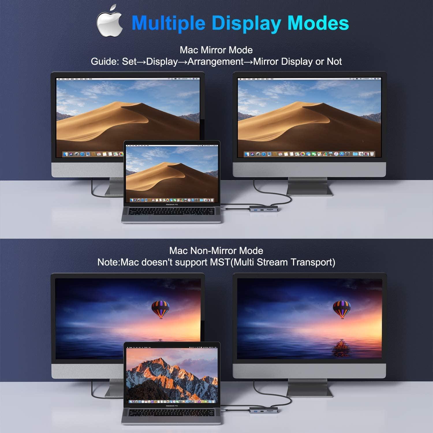 NÖRDIC 1–6 USB-C-telakointiasema 1xHDMI 8K60Hz 4K120Hz 2xUSB-C 10G 1xUSB-A 10G 1xRJ45 2,5G 100W PD3.0 Macbook M1 M2 Thunderbolt 3 4 USB4