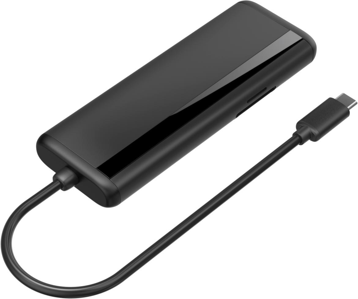 NÖRDIC 1–8 USB-C-telakointiasema kahdelle näytölle 1xHDMI 1xDP 8K30Hz 4K120Hz 100W 2xUSB-A 1xRJ45 1xSD 1xMicroSD Mac M1 & M2 Thunderbolt 3/4