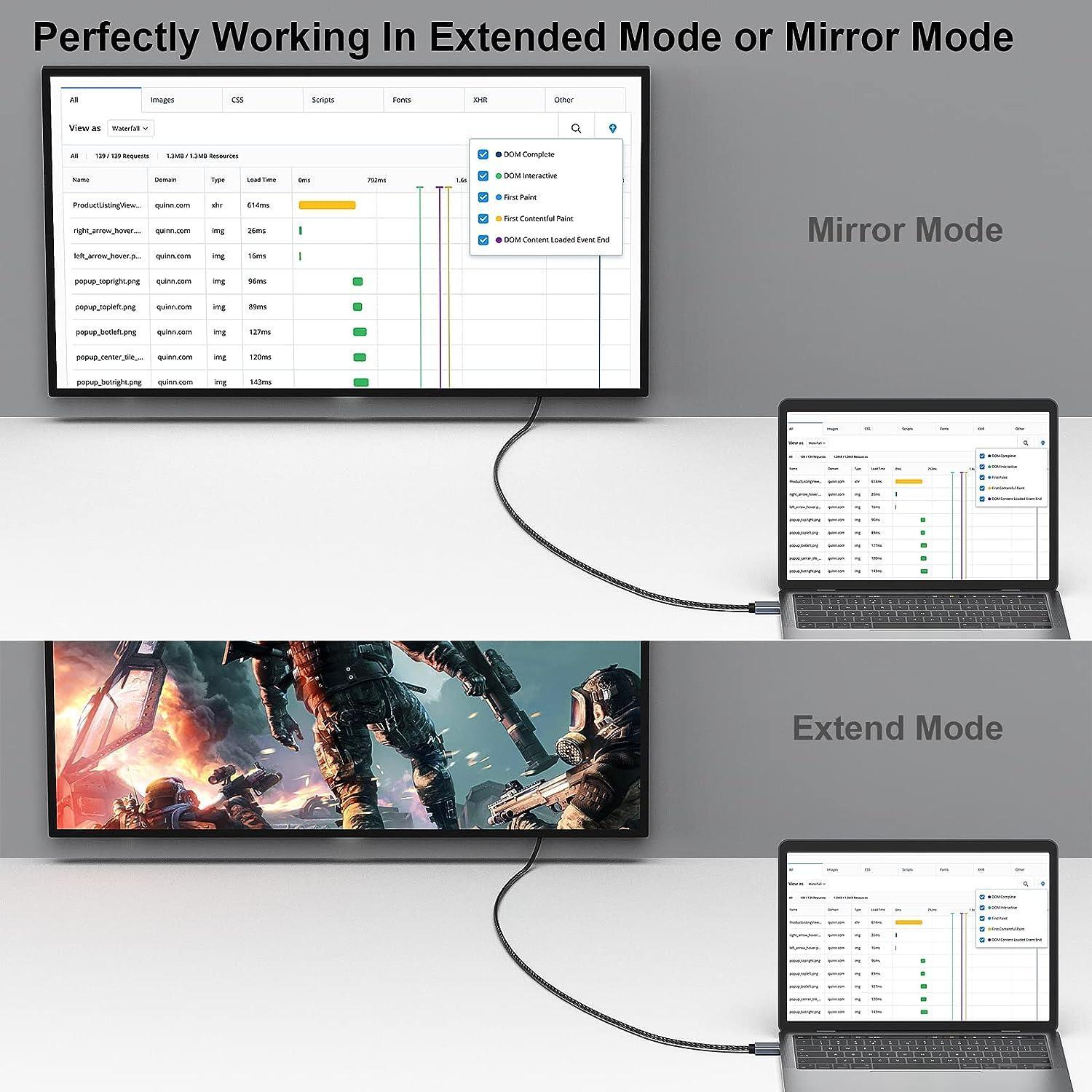 NÖRDIC 1m Displayport HDMI 4K60Hz Dynamic HDR 18Gbps