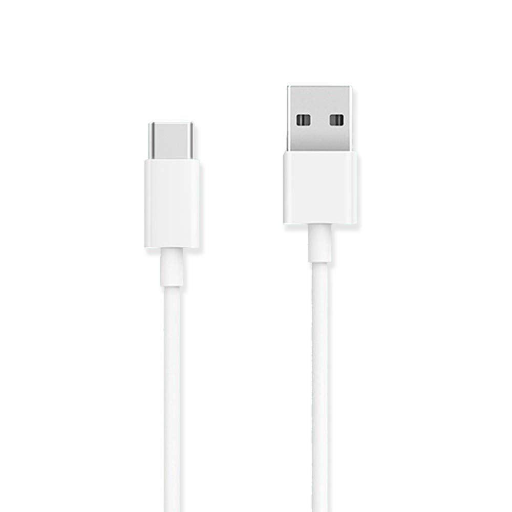 NÖRDIC 1m USB C 2.0 - USB A -kaapeli 480Mbps valkoinen