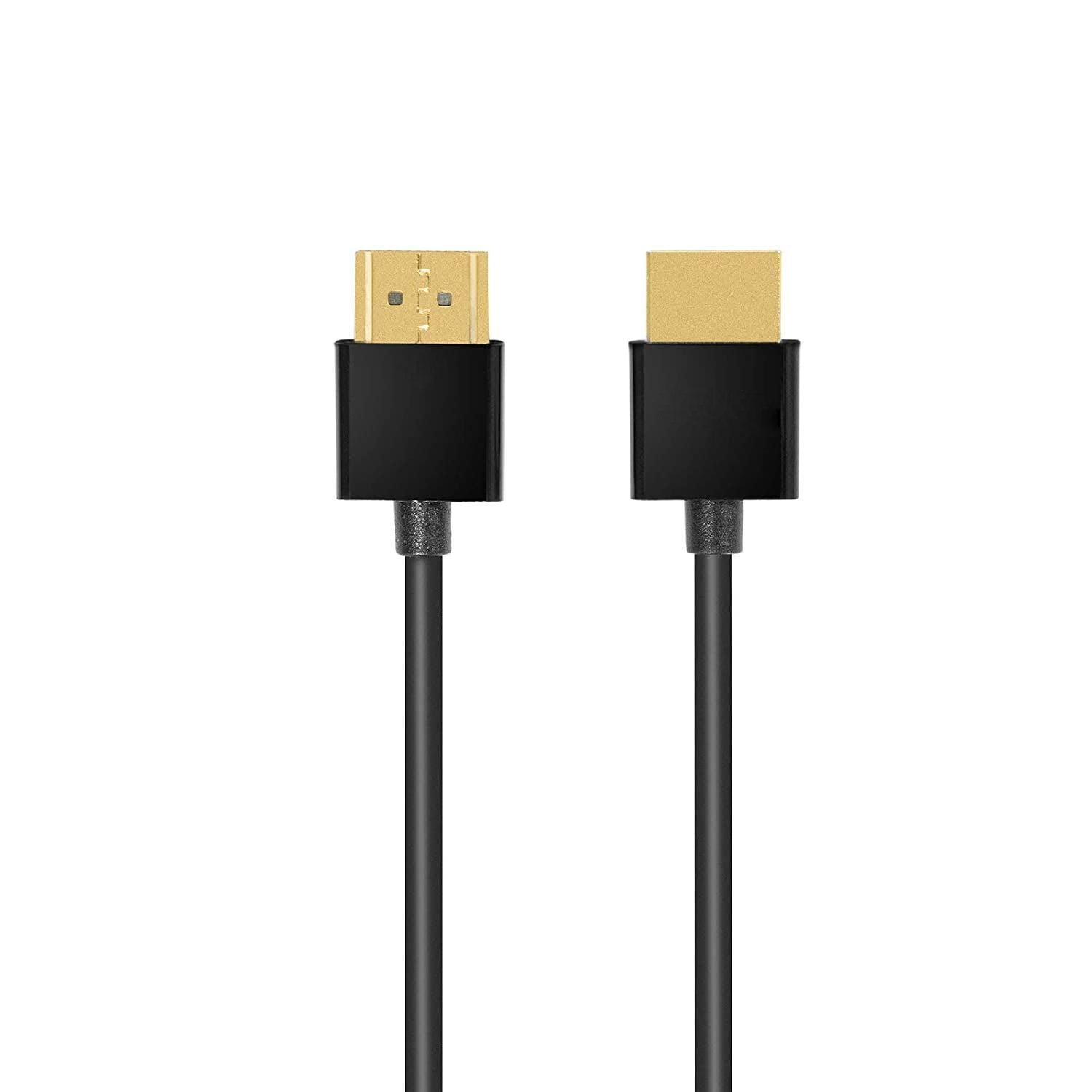 NÖRDIC 1m ohut Ultra High Speed HDMI2.1 8K 60Hz 4K 120Hz 48Gbps Dynamic HDR eARC Pelitila VRR Dolby ATMOS