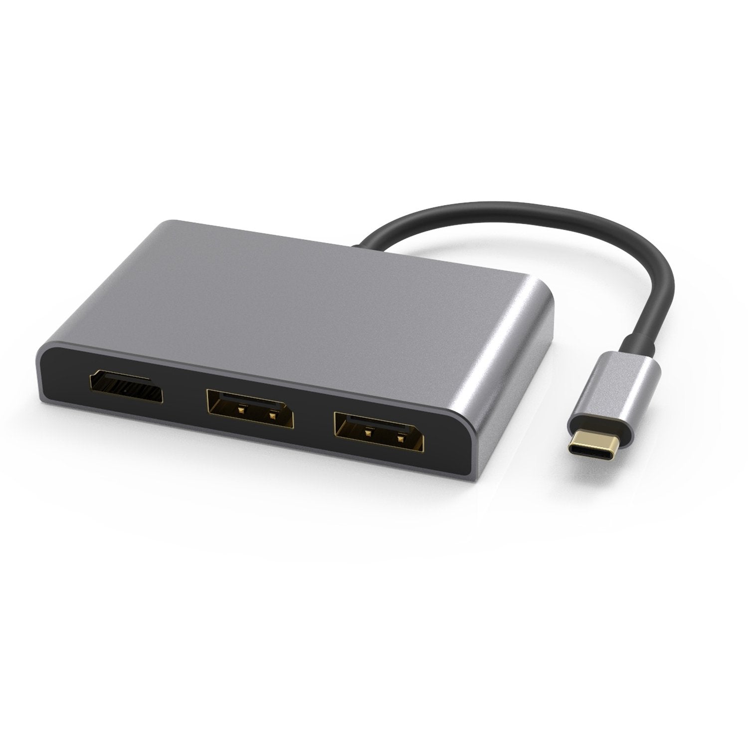 NÖRDIC 1-4 USB-C-telakointiasema 3 näyttöä 2xDP 4K60Hz, 1xHDMI 4K60Hz 1x USB-C PD100W