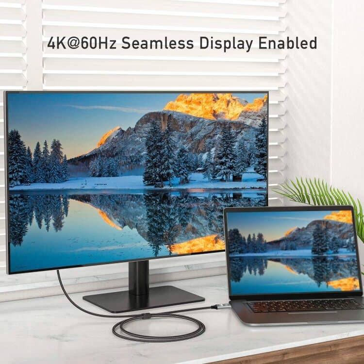 NÖRDIC 20 cm Displayport HDMI 4K60Hz Dynamic HDR 18Gbps