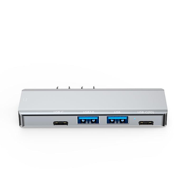 NÖRDIC 2–5 USB-C-telakointiasema MacBook Prolle ja Airille 1xHDMI 4K30Hz 1xUSB-C 1xUSB-C PD100W 1xUSB-A 3.0 1xUSB-A 2.0