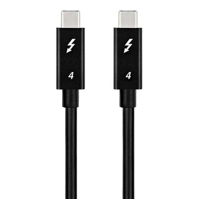 NÖRDIC 25 cm Thunderbolt 4 USB-C kaapeli 40 Gbps 100 W lataus 8K video yhteensopiva USB 4 ja Thunderbolt 3 kanssa