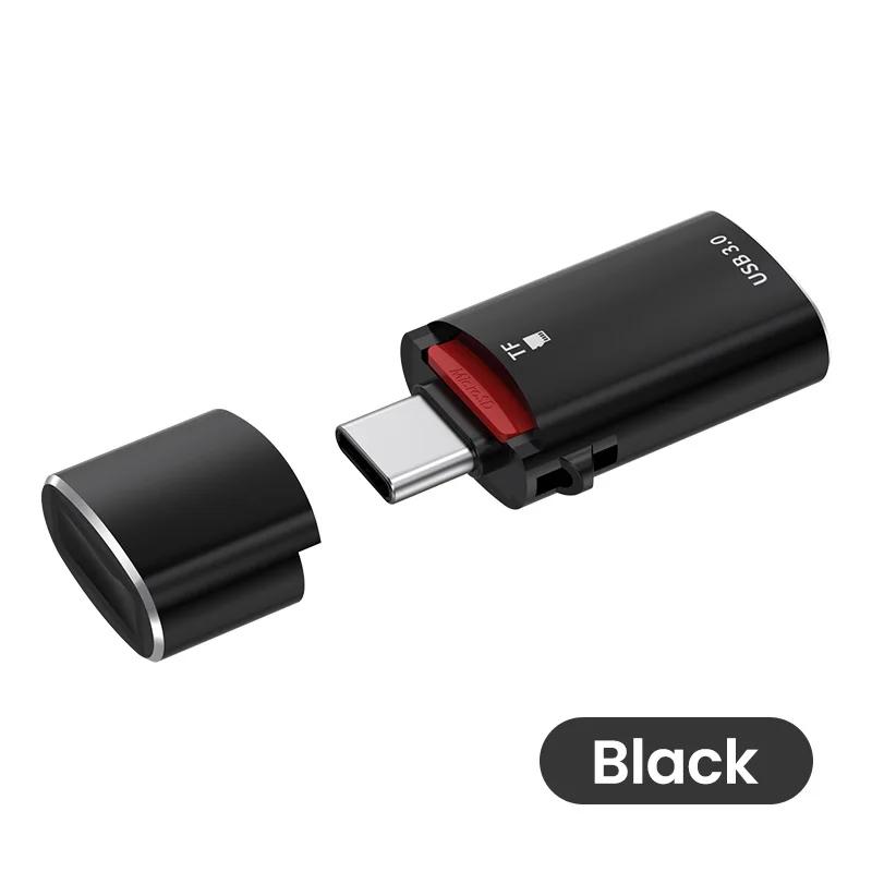 NÖRDIC USB-C 3.0 -kortinlukija ja OTG-sovitin MicroSD, 1xUSB-A UHS-I