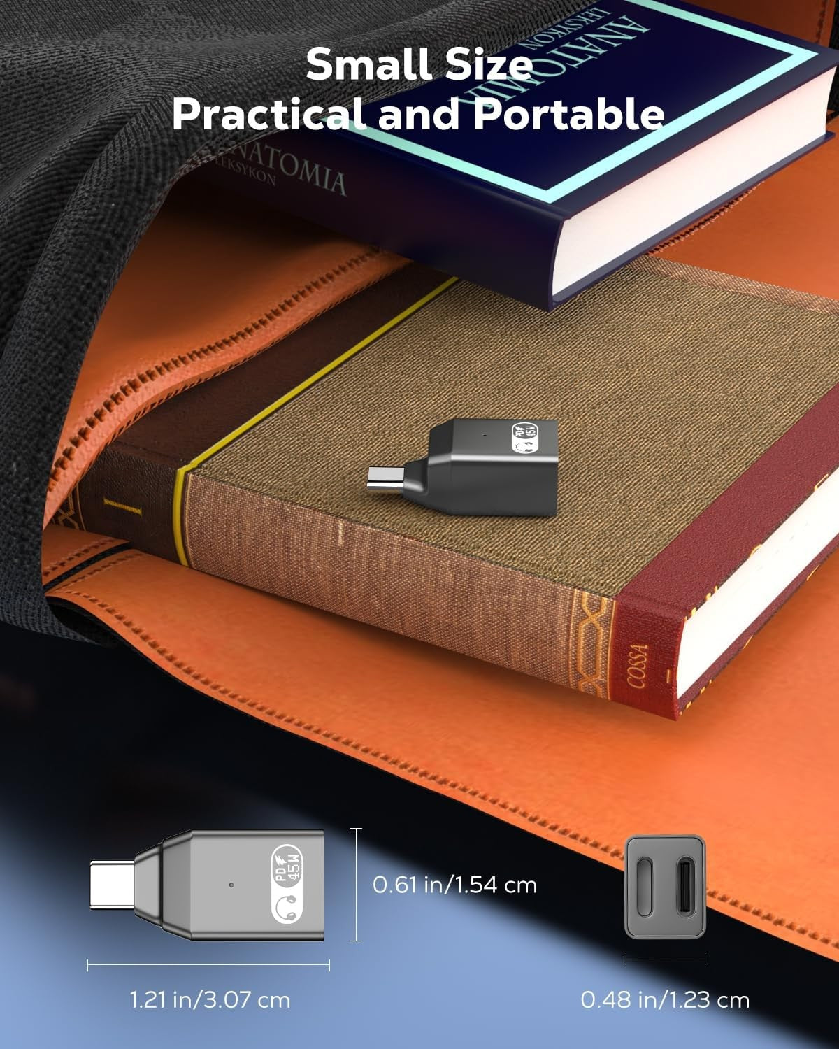 NÖRDIC USB-C - Lightning + USB-C -sovitin äänentoistoon ja pikalataukseen 45W
