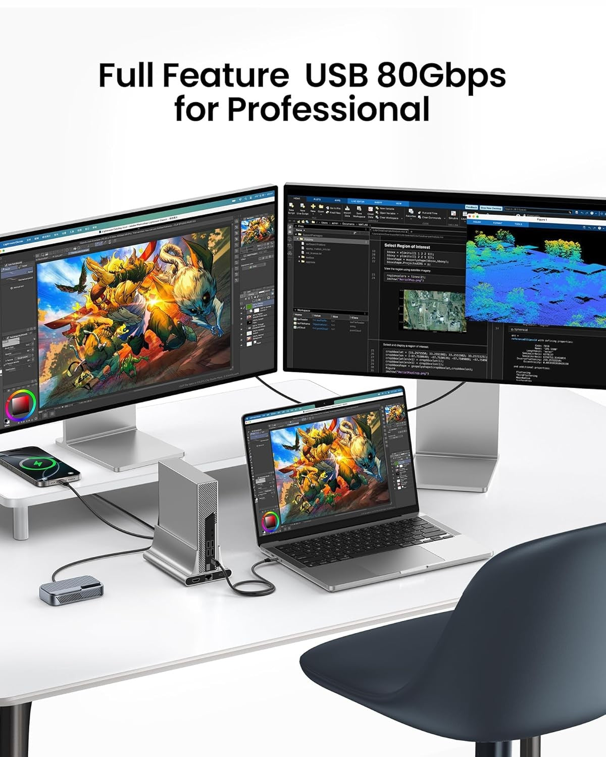 NÖRDIC 2m USB4 V2.0 120G 16K 240W compatible with TB4