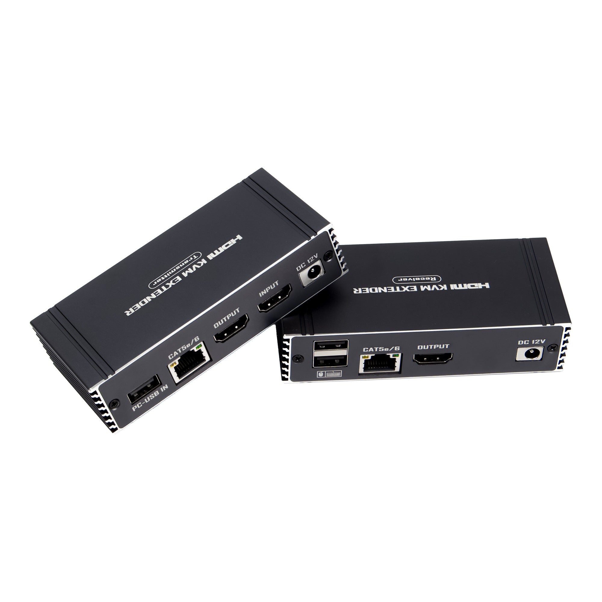 NÖRDIC 4K 60Hz 65 m HDMI KVM-jatkaja USB-tuella Cat5e/Cat6-kaapelin kautta POC-virransyötöllä ja loop-tuella USB-näppäimistölle ja hiirelle PC-tietokoneelle