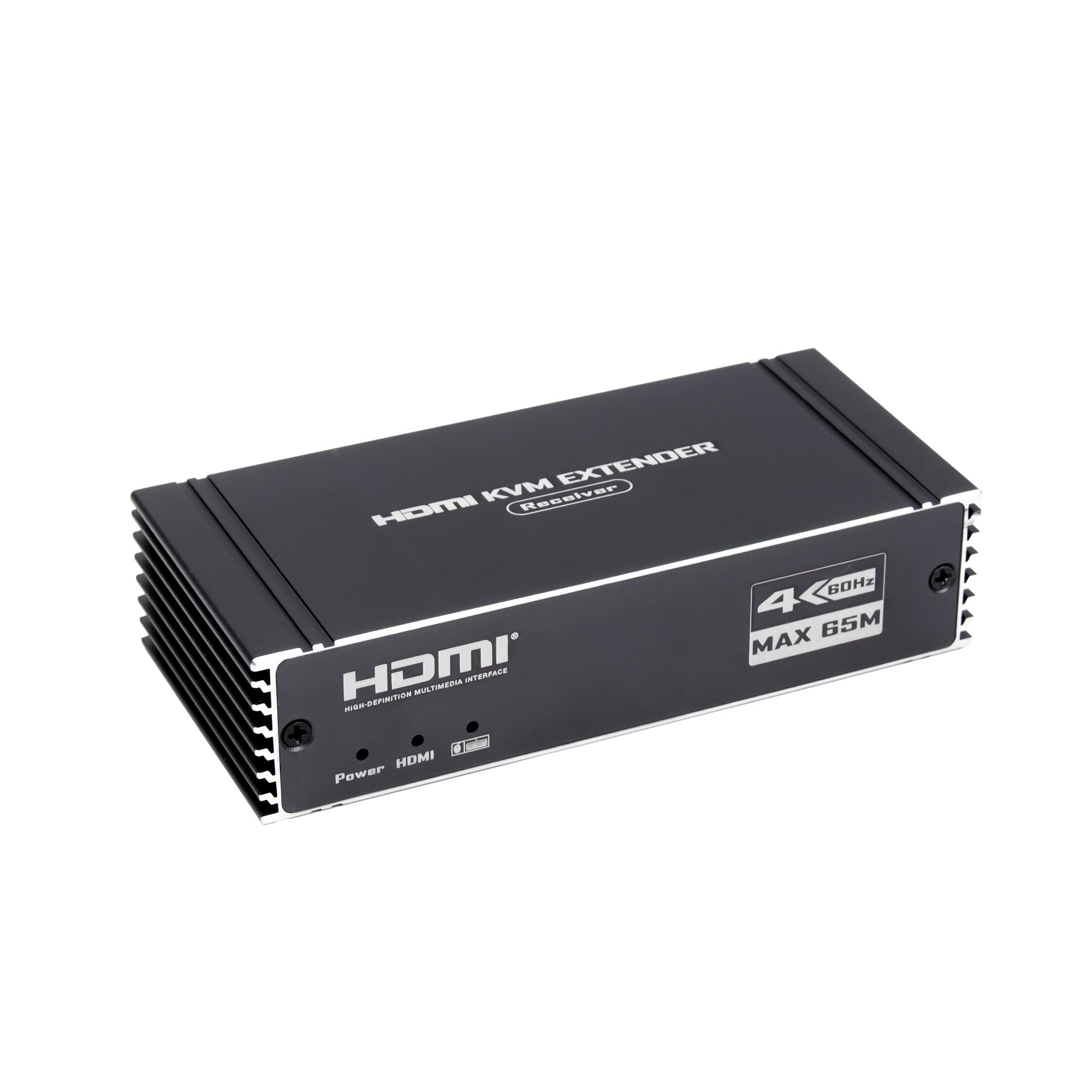 NÖRDIC 4K 60Hz 65 m HDMI KVM-jatkaja USB-tuella Cat5e/Cat6-kaapelin kautta POC-virransyötöllä ja loop-tuella USB-näppäimistölle ja hiirelle PC-tietokoneelle