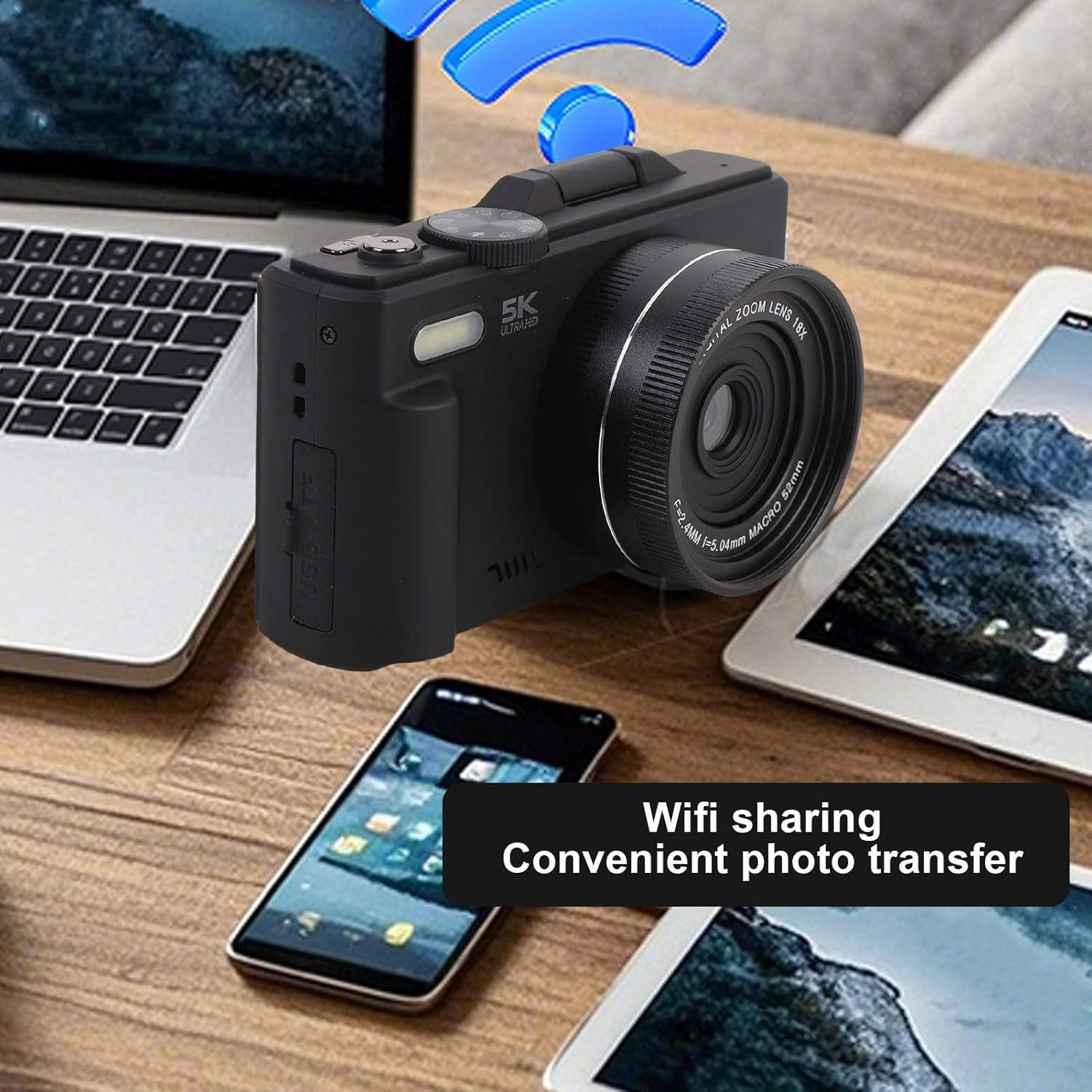 NÖRDIC 5K 75MP WiFi Ultra HD Digital Camera