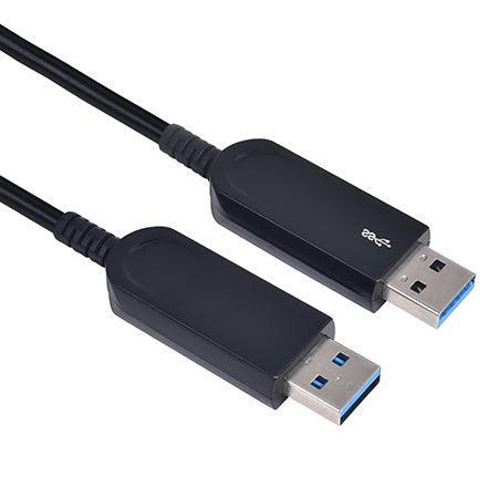 NÖRDIC 5m Active AOC 10Gbps kuitukaapeli USB-A 3.1 - USB-A 3.1