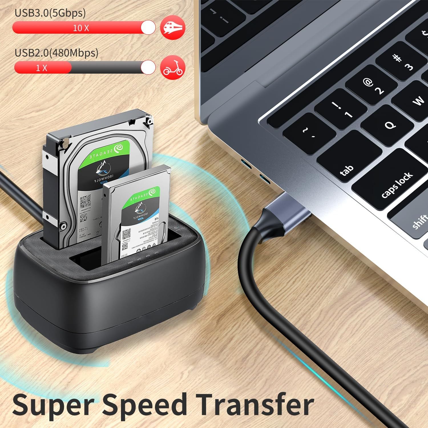 NÖRDIC 5m Aktiivinen USB 3.0 A–C Kaapeli, 5Gbps Super Speed USB-kaapeli Yhteensopiva VR:n, Kameran, Telakointiaseman ja muun kanssa