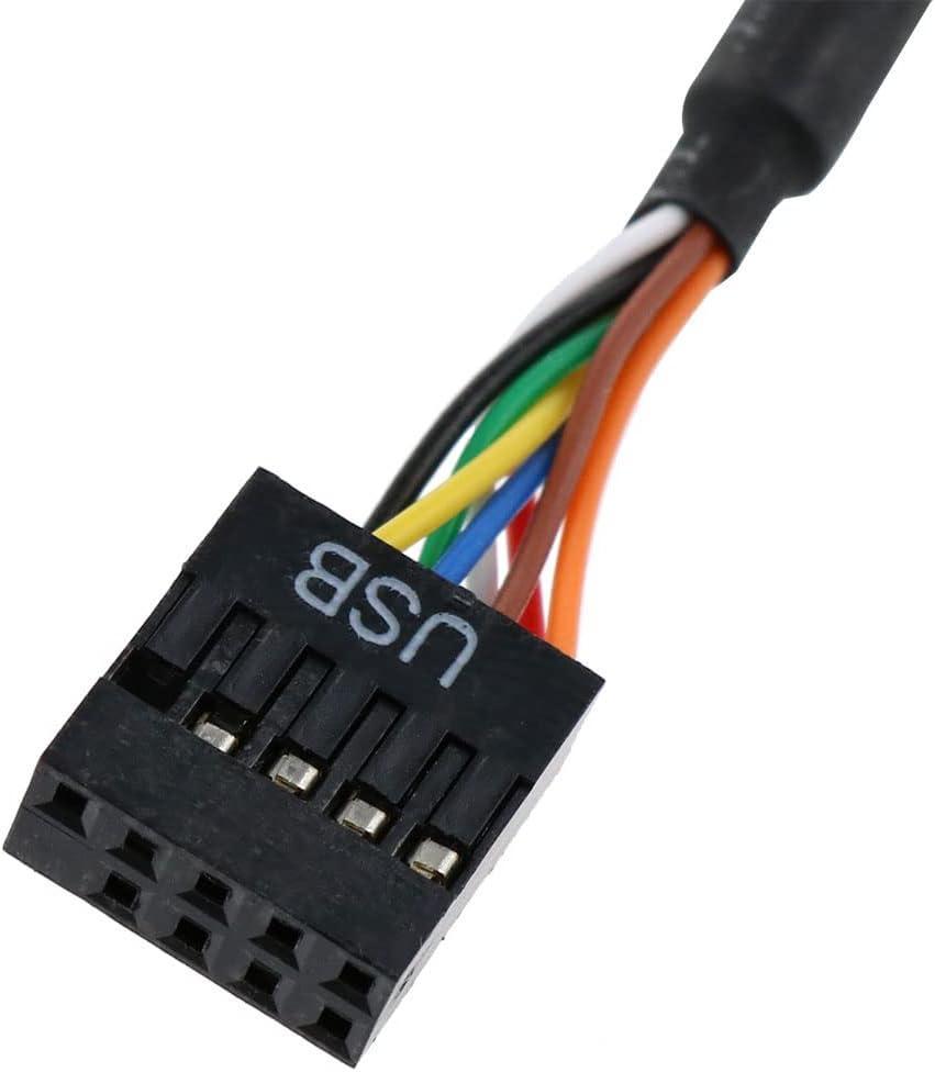 NÖRDIC 9 PIN USB2.0 - 20/19pin USB 3.0 sovitin 12cm