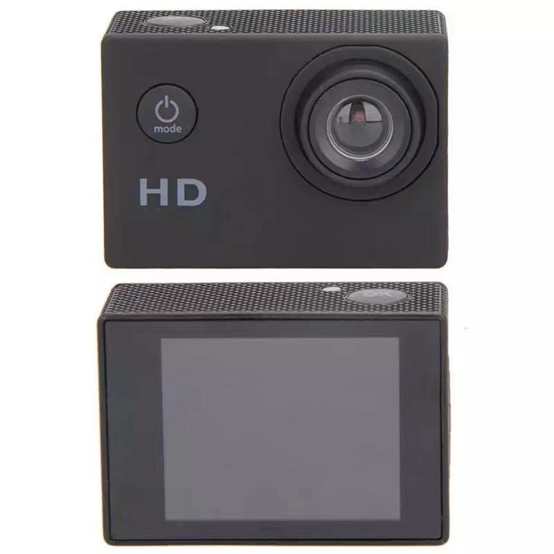 NÖRDIC Actionkamera 1080P 12 MP Full HD 2,0" Näyttö WiFi, 30m vedenkestävä