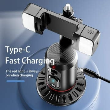 NÖRDIC automaattinen seuranta -jalusta 360° kierrolla ja kasvojentunnistuksella, langaton rakennettu kaukosäädin