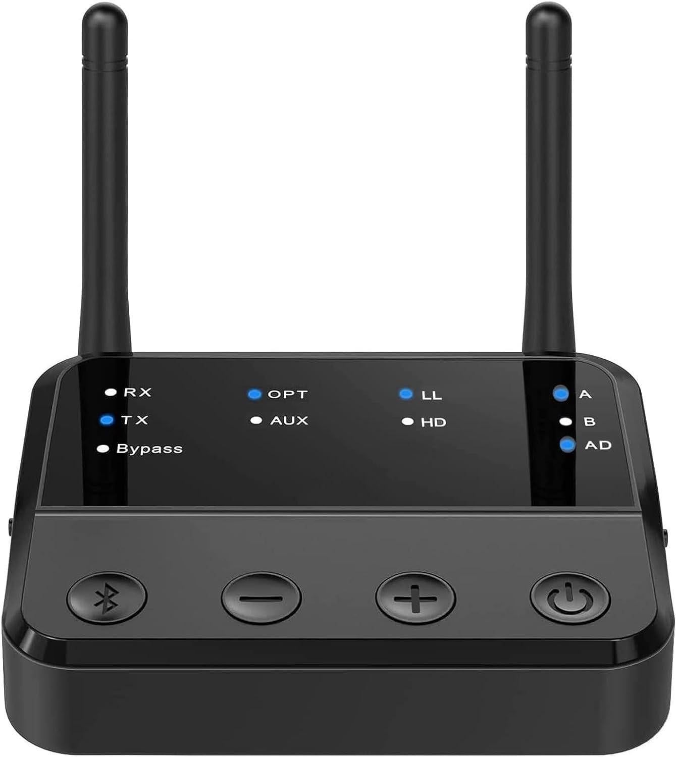 NÖRDIC Bluetooth 5.2 langaton lähetin dual link -vastaanotin DAC Qualcomm aptXLL aptX HD 3,5 mm AUX RCA optinen