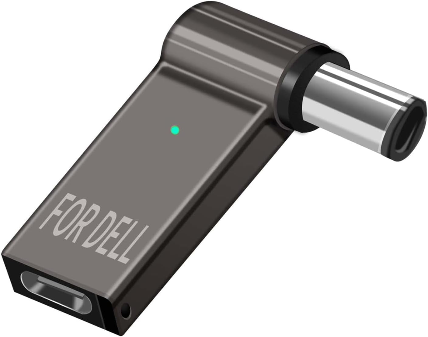NÖRDIC USB-C–kannettavan lataussovitin, USB-C–DC-liitin, 100W PD, DC 7,4×5,0mm DELL-kannettaville