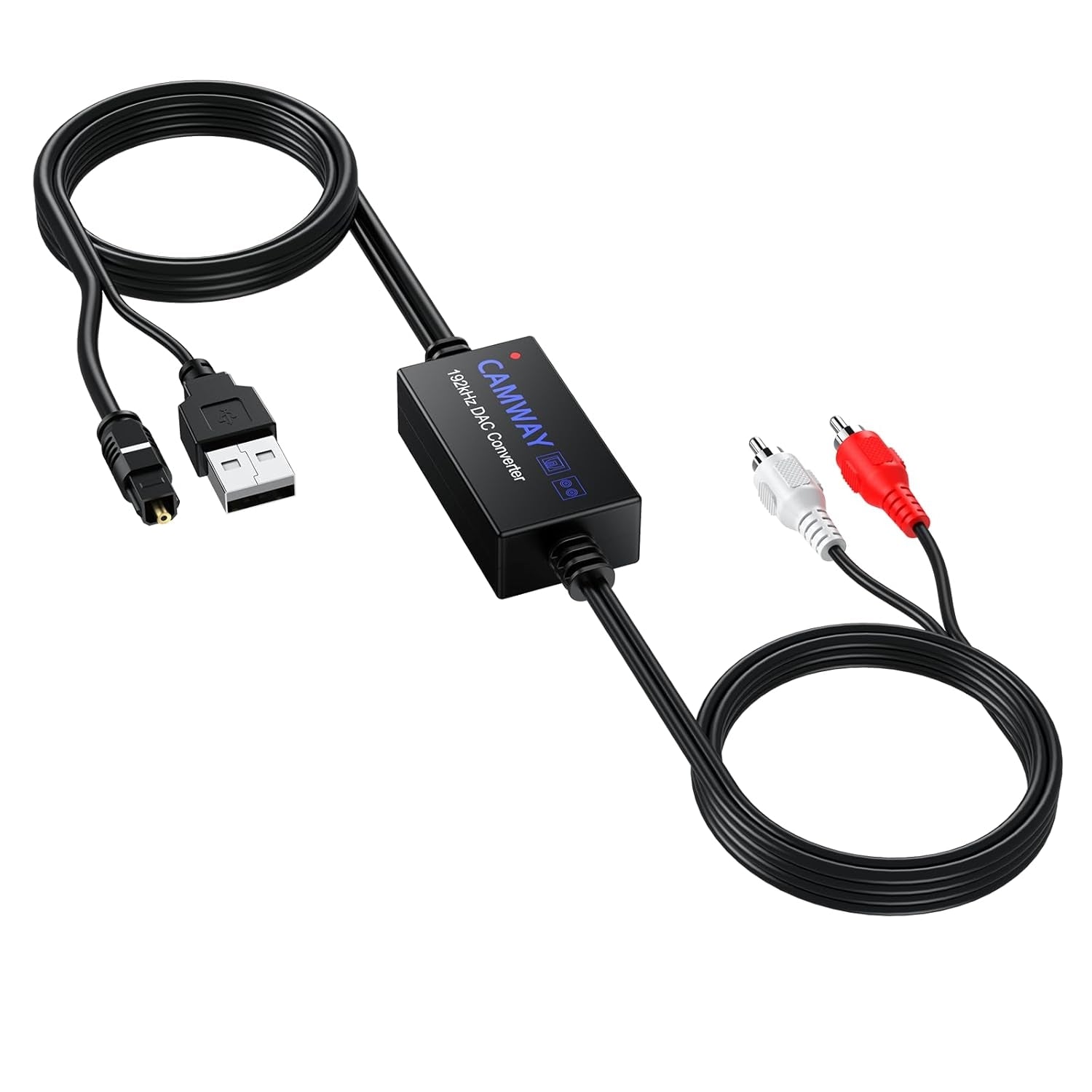 NÖRDIC Digitaalinen–Analoginen Äänimuunnin, Optinen/SPDIF RCA:ksi 192kHz DAC