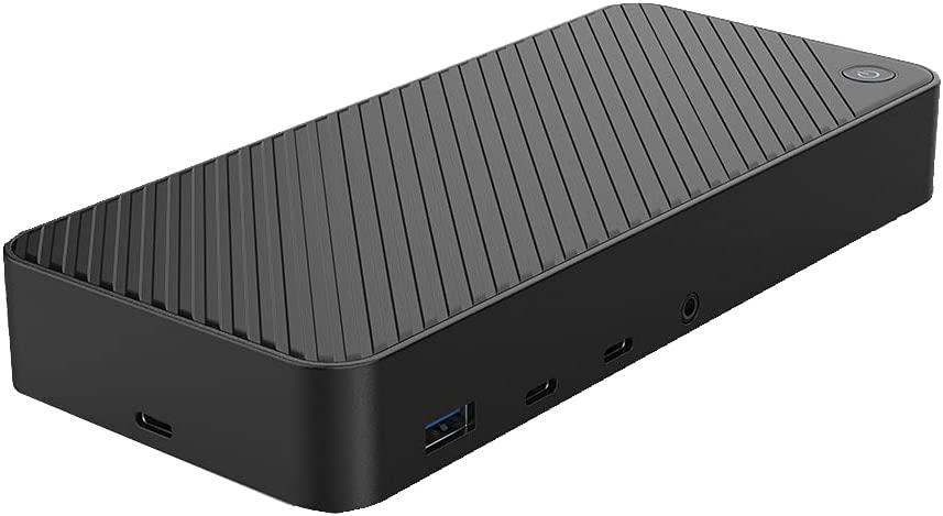 NÖRDIC DisplayLink USB-A ja USB-C kolminkertaiset näytöt Telakointiasema 1 - 11 4K60Hz 2xUSB-C 3xUSB-A Mac M1 M2 Thunderbolt 3 & 4