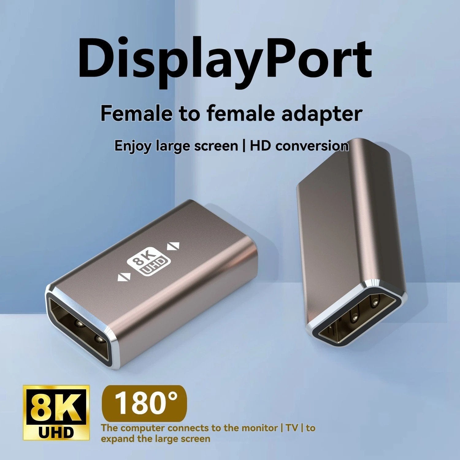 NÖRDIC Displayport adapter Female to Female 8K60Hz 4K60/144Hz