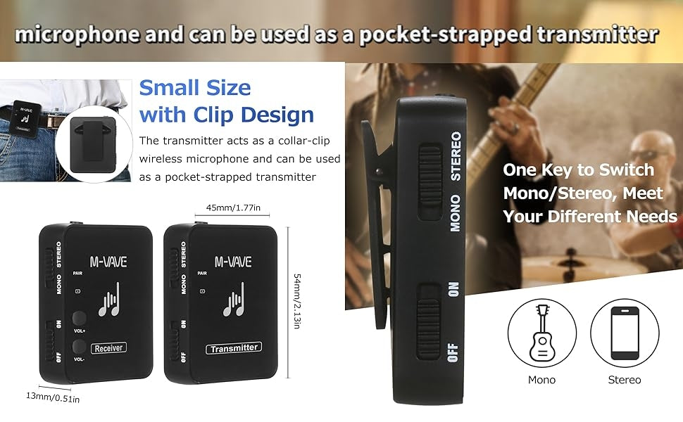 NÖRDIC Ladattava In-Ear Monitor -järjestelmä vastaanottimella