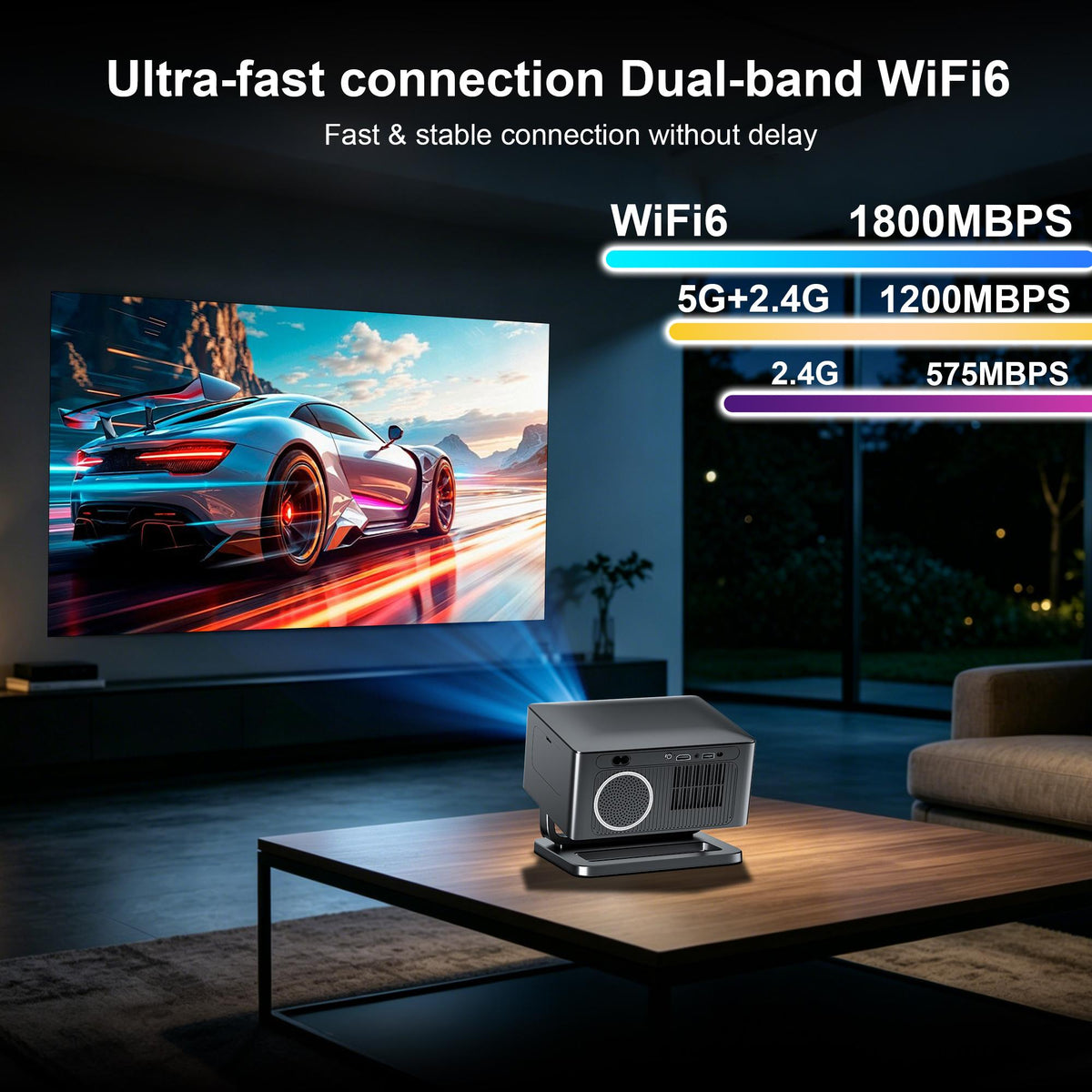 NÖRDIC Google Certified Projector 1080P 650 ANSI